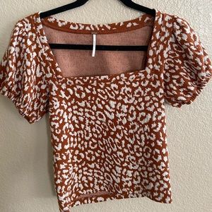 Free People Puff Sleeve Top